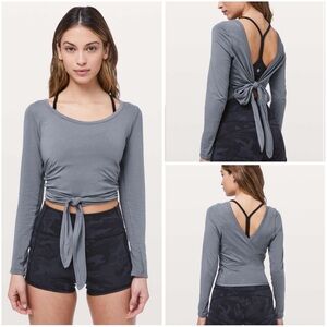 Lululemon Its A Tie Long Sleeve Steam Blue